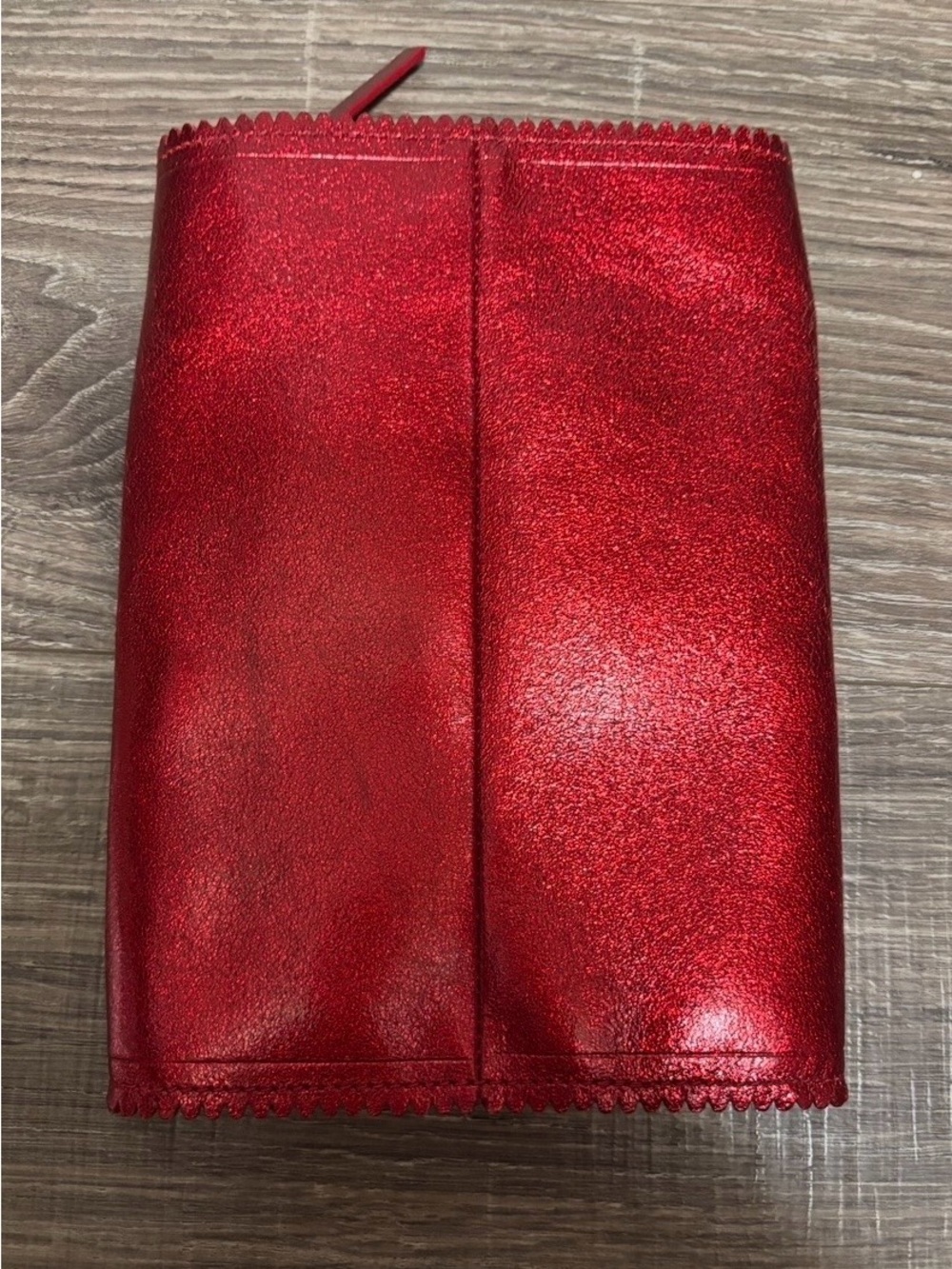 kate spade Metallic Red "Hot Stuff" Sauce Packet Graphic Zip Pouch - Picture 2 of 6